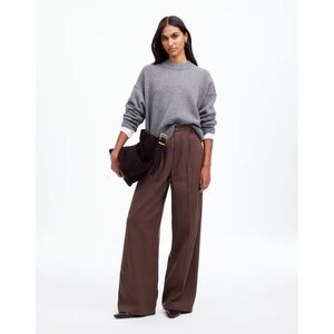 Madewell | The Harlow Wide-Leg High-Rise Trouser Pants in Raisin ~ NWT US 12
